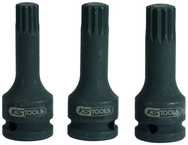KS Tools 1/2" Kraft-Bit-Stecknuss XZN, lang, M16, 515.1174
