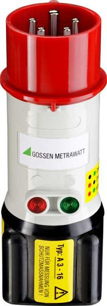 Gossen Metrawatt Drehstrom-Adapter für Prüfgeräte und CEE-Steckdosen, Nennstrom 16 A, A3-16, GTZ3602000R0001