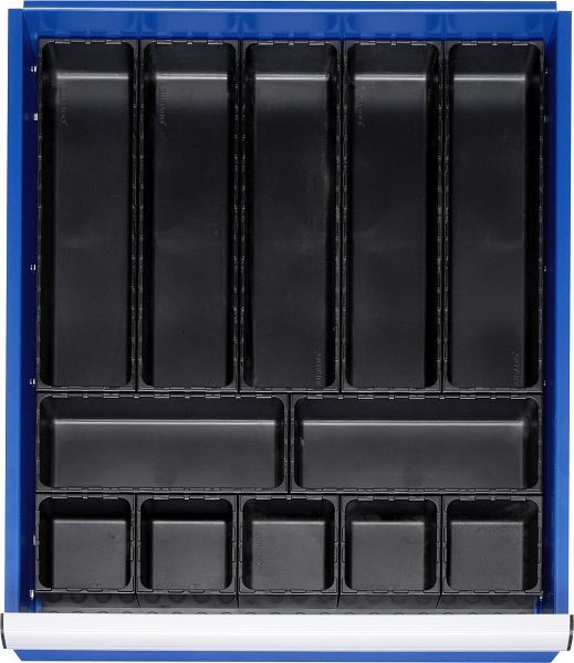 RAU Einteilungssortiment, 5-2-5 Boxen, 490x48x560 mm, 09-200-34