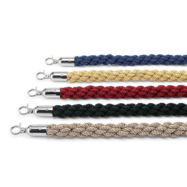 WAS Classic Verbindungskordel, Durchmesser 32 mm, 1,5 m, rot, mit verchromten Beschlägen, 2207152