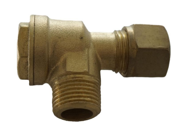 AEROTEC Rückschlagventil 3/8 Zoll AG -10 mm Rohr - ohne Entlastungsanschluss, 9412842-PS