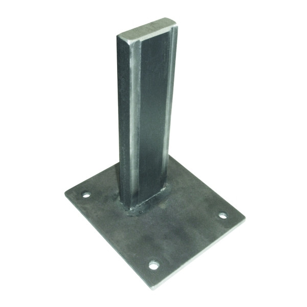 T&J Pfostenträger für Steckzaun-Pfosten, ANTHRAZIT, 150 x 150 x 230 mm #NO50, 44877