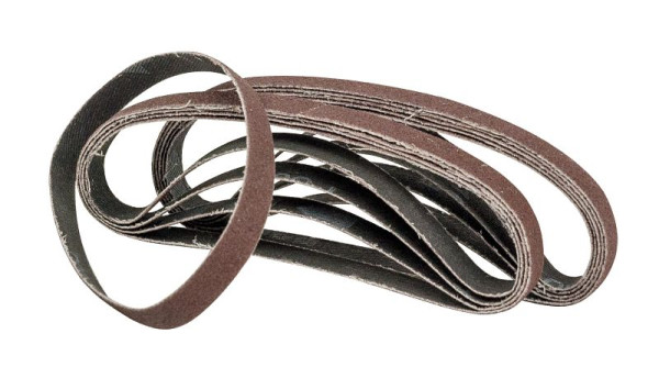 Pneutec Schleifbänder für Bandschleifer UT 8764 A / UT 8766, 10 x 330 mm, Körnung 80, VE: 10 Stück, 95 881