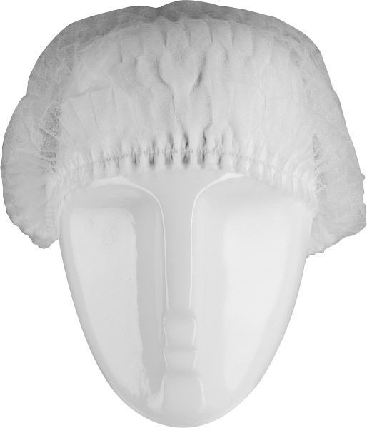 ASATEX Kopfhaube, Barettform, 52cm Durchmesser, Farbe: weiss, VE: 2000 Stück, CLIP-W