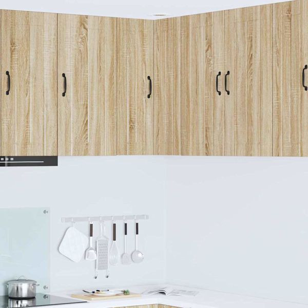 vidaXL Küchenhängeschrank Sonoma-Eiche 57 x 57 x 80 cm Holzwerkstoff, 885077