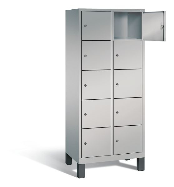 C+P Schließfachschrank Evolo, H1850xB810xT500mm, Farbe: Weißaluminium, 48010-225 S10004