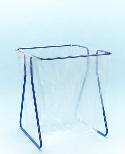 DENIOS Abfallsackhalter 1000 Liter, Standgerät, blau, 265641