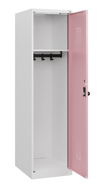 C+P Spind Evolo PLUS, 1 Abteil, 1530x400x500mm, 9016/3015, Drehriegel, 0490005-12 S10019