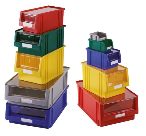 Schulte Sichtlagerkasten 150 x 315 x 500 mm, grün, Polypropylen, VE: 10 Stück, 20207