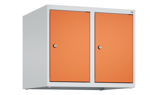 C+P Schrankaufsatz Classic PLUS, Aufsatzschrank, 7035/2004, Zylinderschlösser, 500x600x500mm, 2 Abteile, 080090-20 S10031
