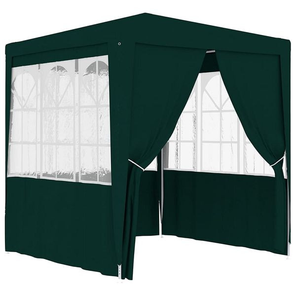 vidaXL Profi-Partyzelt mit Seitenwänden 2,5x2,5m Grün 90 g/m², 48534