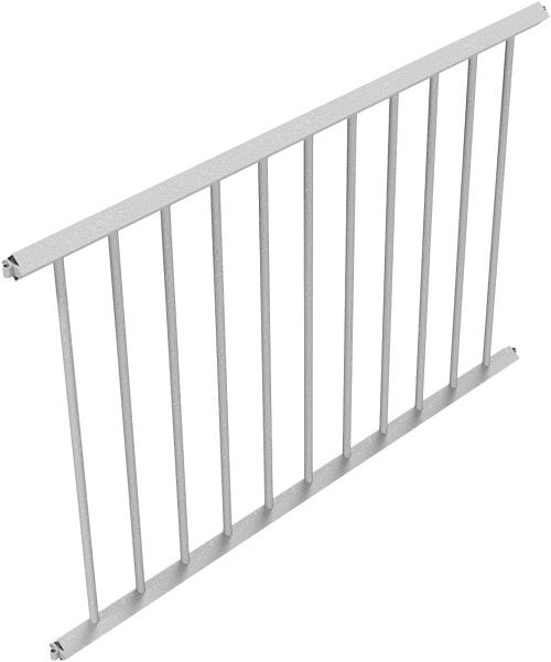 Schake Schutzzaungitter, Zaunfeld, Achsabstand: 1500 mm, feuerverzinkt, 418_15