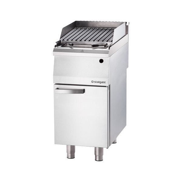 Stalgast Gas-Lavastein-Grill als Standgerät, Serie 700 ND mit V-Rost, 400x700x850 mm, SL4110SE