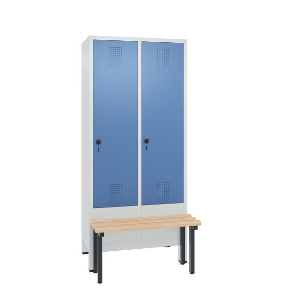 C+P Spind Evolo, 2 Abteile, H1850xB810xT815 mm, Grau/Fernblau, 48030-22 S10268