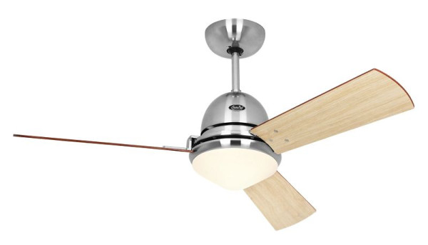 CasaFan Deckenventilator Libeccio Chrom gebürstet mit Fernbedienung, 9314253