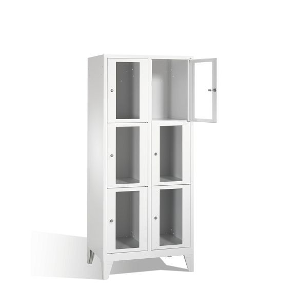 C+P Schließfachschrank Classic, H1850xB810xT500mm, Farbe: Lichtgrau, 8010A223 S10000