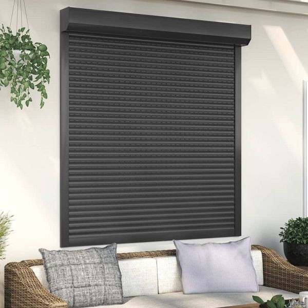 vidaXL Rollladen Aluminium 140x150 cm Anthrazit, 144986