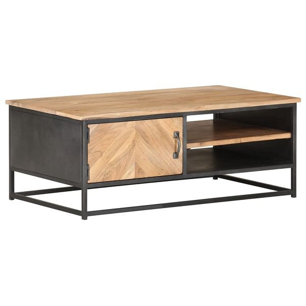 vidaXL Couchtisch 90x50x35 cm Massivholz Akazie, 323526