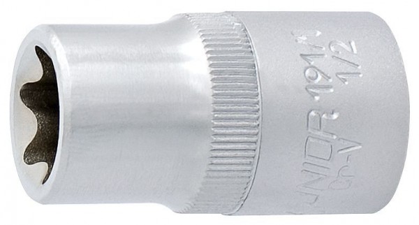 Unior Steckschlüssel 1/2" für Schrauben mit Außen TX-Profil, E 10, 607141