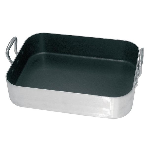 Vogue Non-Stick Bräter Aluminium 40x30x8cm, stabile, genietete Griffe, S365
