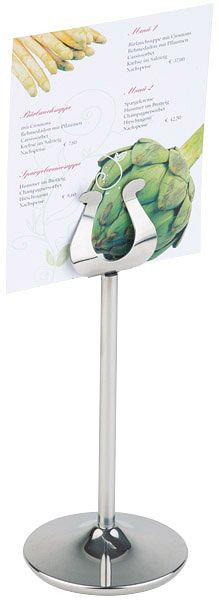 APS Bankettkartenständer, Ø 7,5 cm, Höhe: 18,5 cm, Edelstahl, hochglanzpoliert, 71460