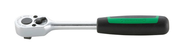 STAHLWILLE 10 mm (3/8") Knarre Nr.435 Schlüsselweite 12 ° Länge 193 mm, 12111010