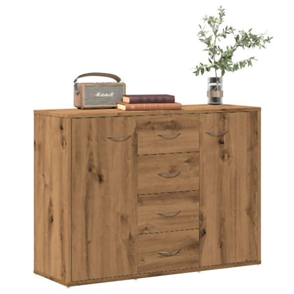 vidaXL Sideboard Artisan-Eiche 88x30x64 cm Holzwerkstoff, 855893