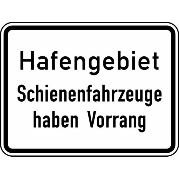 Stein HGS Hafengebiet Schienenfahrzeuge haben Vorrang Nr. 1008-33, RA1/Alform, 1008-33-212