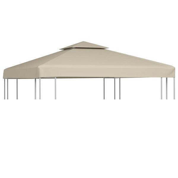 vidaXL Pavillon-Ersatzdach 310 g/m² Beige 3x3 m, 40875