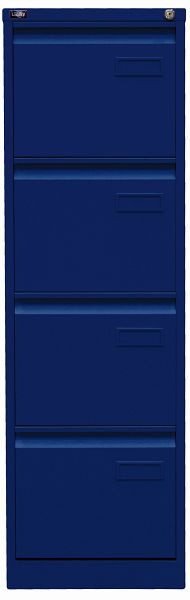 Bisley LIGHT Hängeregistraturschrank, einbahnig 4 HR-Schubladen, oxfordblau, IPCCA14639