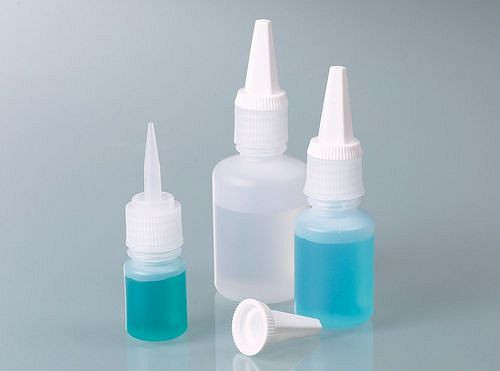 DENIOS Tropfflasche aus HDPE, mit Tropfeinsatz und seperatem Schraubverschluss, 50 ml, VE: 120 Stück, 309728