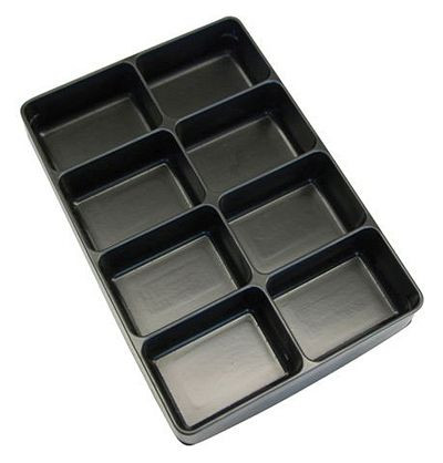 ADB Einleger / Einteiler schwarz 8-fach, 88587, 4050049885874