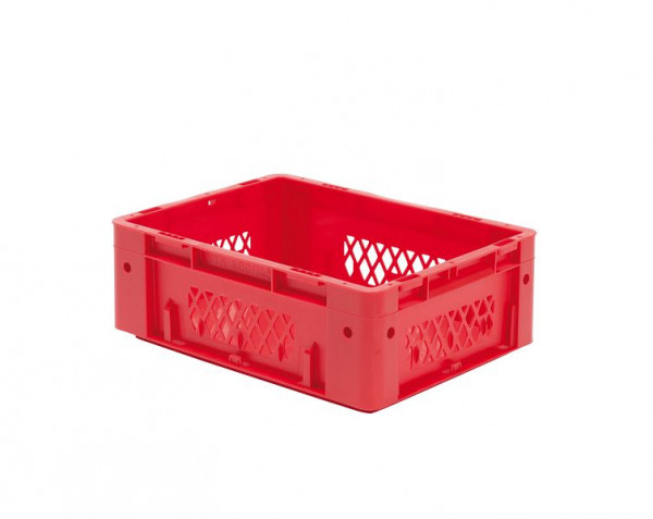 LA-KA-PE VTK 400/145-1, Euro-Schwerlast-Behälter, rot, Wände und Boden geschlossen, VE: 4 Stück, 17514 02 11