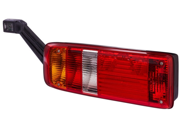 HELLA Heckleuchte, EasyConn I Hybrid, Hybrid, 24V, Anbau/geschraubt, mehrfarbig, LED-Lichtfarbe: gelb/rot/weiß, 7-pol (ECon), links, 2VP 340 934-111