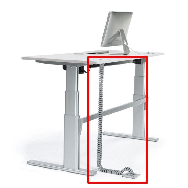 Deskin Drucker-Ablageboard PROFI M, Kunststoff Weiß RAL 9016, L 1300 x T 55 x H 25 mm, 285393