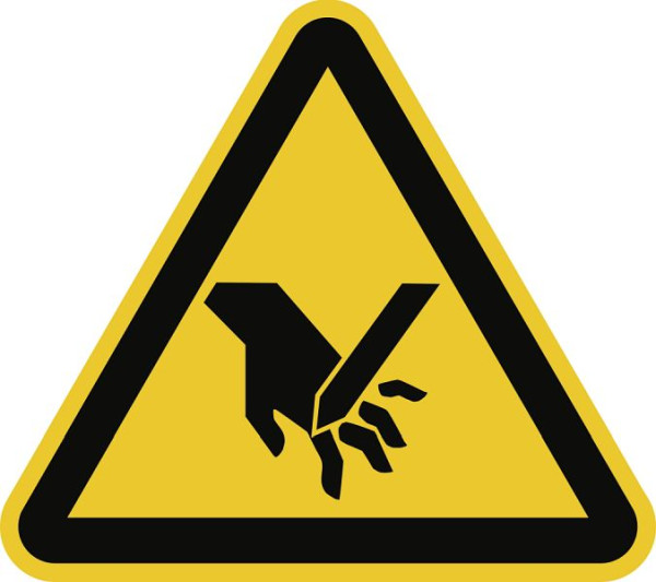 Moedel Warnung vor Schnittverletzung, Folie, 200 mm Seitenlänge, 59356
