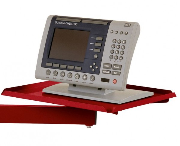 Manuflex ESD-Ablageboard drehbar für UNIVERSAL und CANTOLAB Arbeitstische, BxT 370 x 370 mm, Rubinrot, LZ8235.3003