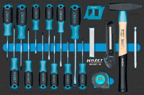Hazet Werkzeug Satz, 18-teilig, 163-627/18, 4000896271467