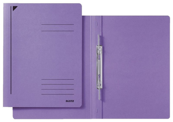 LEITZ 3040 Spiralhefter, A4, 250 Blatt, kfm. Heftung, Recycling-Karton, violett, 3040-00-65