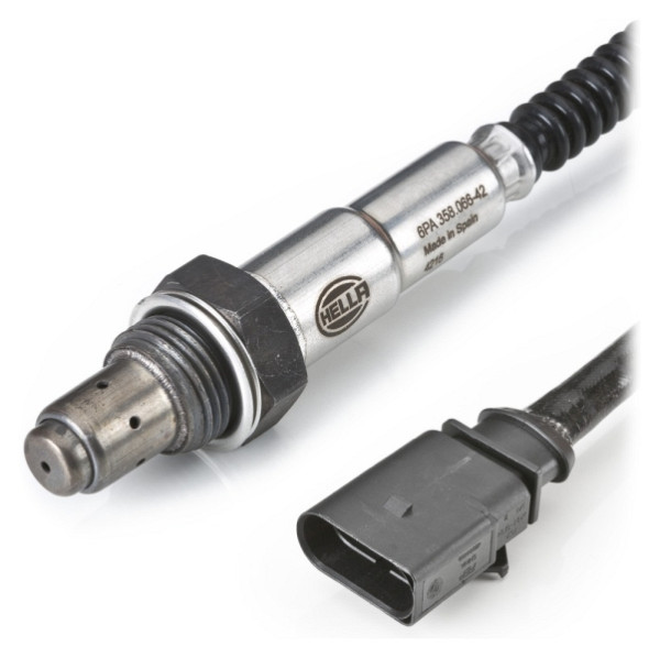 HELLA Lambdasonde, 4-polig, Kabel: 750mm, 6PA 358 066-421