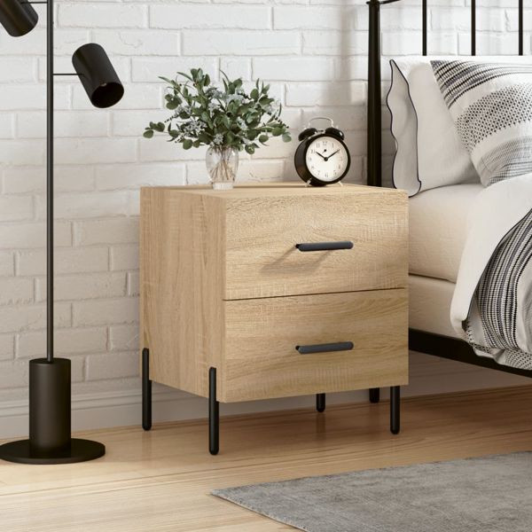 vidaXL Nachttisch Sonoma-Eiche 40x35x47,5 cm Holzwerkstoff, 827330