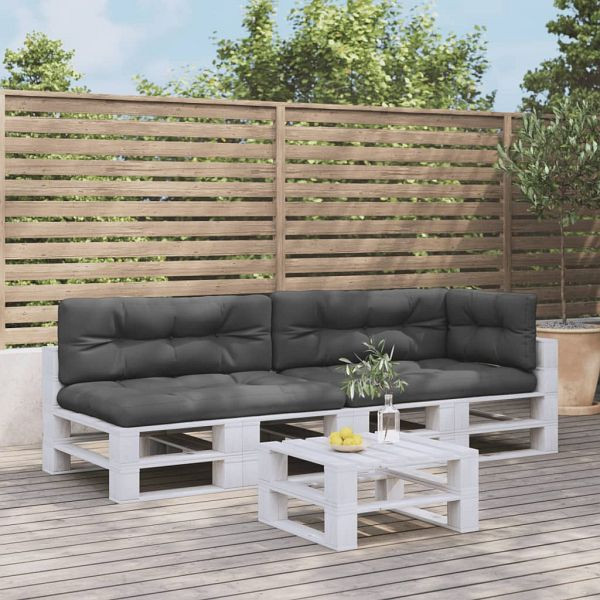 vidaXL Palettenkissen 5-teilig Anthrazit Stoff, 3217134