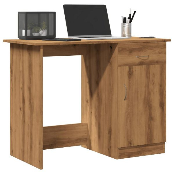 vidaXL Schreibtisch Artisan-Eiche 100x50x76 cm Holzwerkstoff, 855955