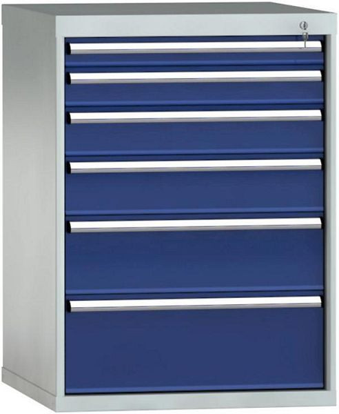 KLW Schubladenschrank 1000 x 725 x 750 mm H x B x T, Einbaumaß: 900 mm, Einteilung: 36x36 Einheiten, VU / 200 kg, SGB1000-06UP-001