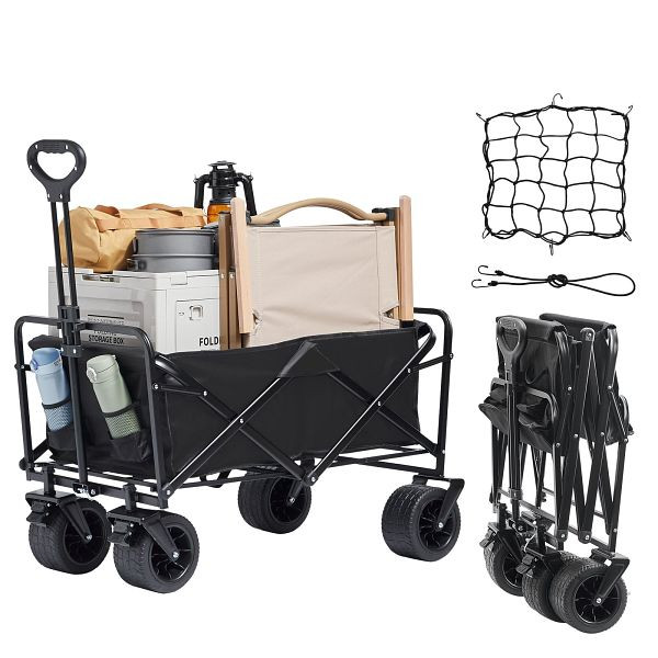 VEVOR zusammenklappbarer Faltwagen, 3 Kubikfuß Strandwagen, robust, 350 lbs, ZDHYBXSSTCHSFRW7MV0