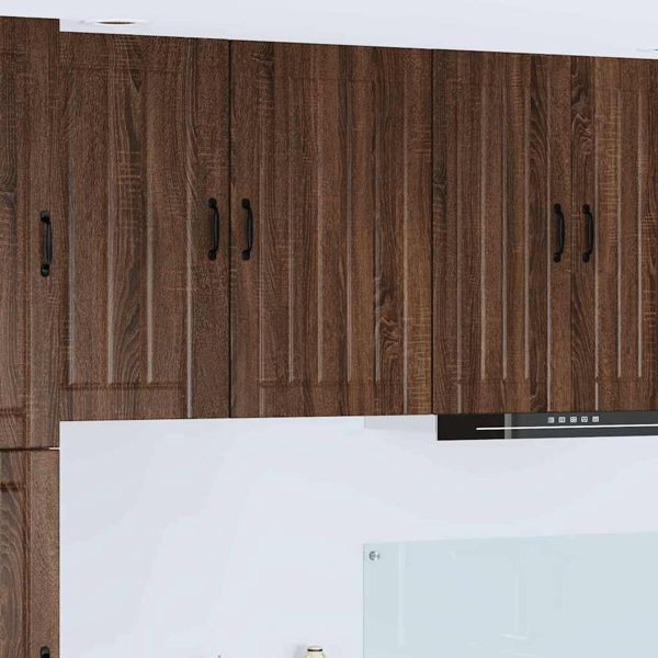 vidaXL Küchenhängeschrank mit Regal Braun Eichen-Optik 50 x 31 x 80 cm, 885042