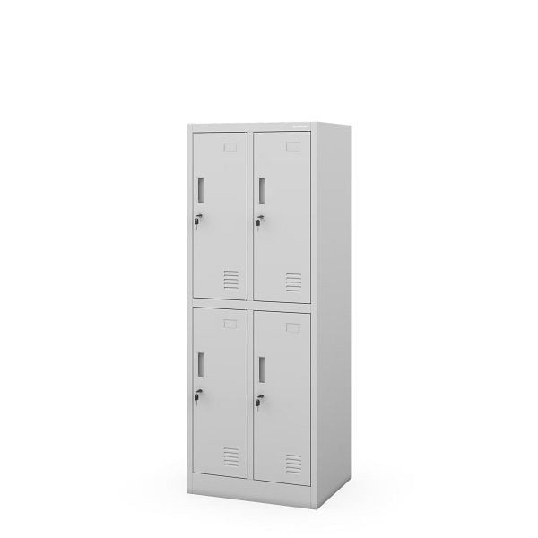 Jan Nowak Grauer schulischer BHP-Schrank: BARTUŚ 2 Plus, 559 x 1500 x 450 mm, 1959