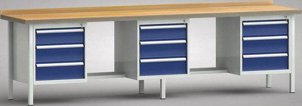 KLW Standard - Werkbank - 3000 x 700 x 845 mm, WP462N-3000M45-E7020