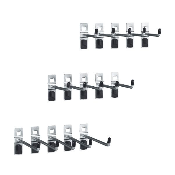 bott perfo Haltersortiment mit 15 Teilen 15 Haken, verzinkt, 14031427