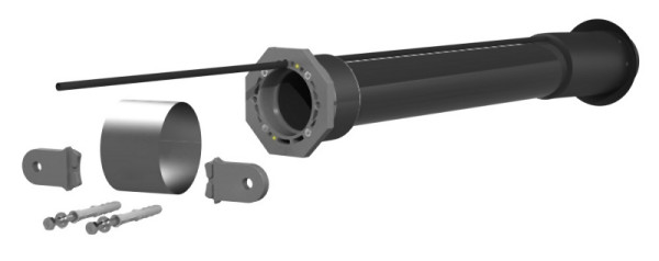 Hauff Universal-Hauseinführung grabenlos für Gebäude mit Keller, Anzahl Kabel/Medium: 1, geeignet für Medienrohr Øa: 63 mm, 2900300800